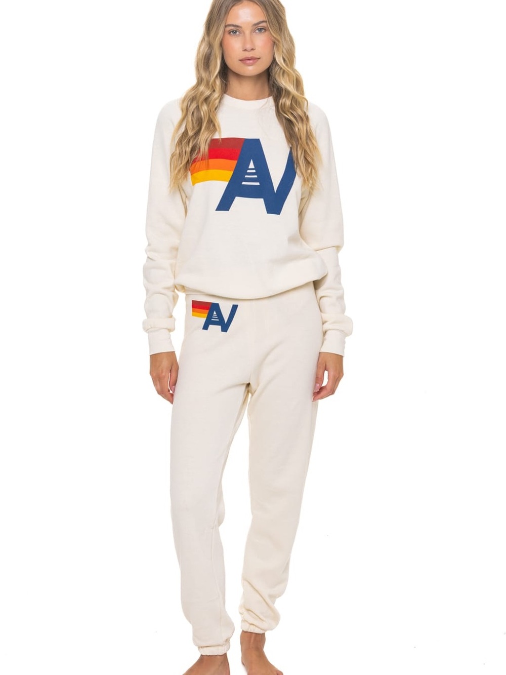 Aviator Nation Logo Sweatshirt Vintage White Size S - Picture 3 of 12